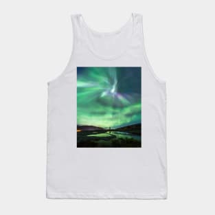 Watching the aurora borealis (C035/7736) Tank Top